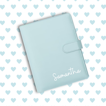 Personalised Blue Binder - Darling Blue