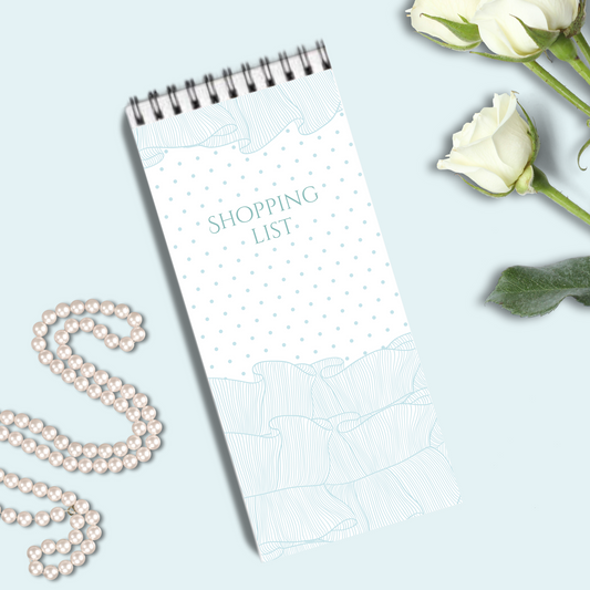 Shopping List - Slim Notepad - Darling Blue