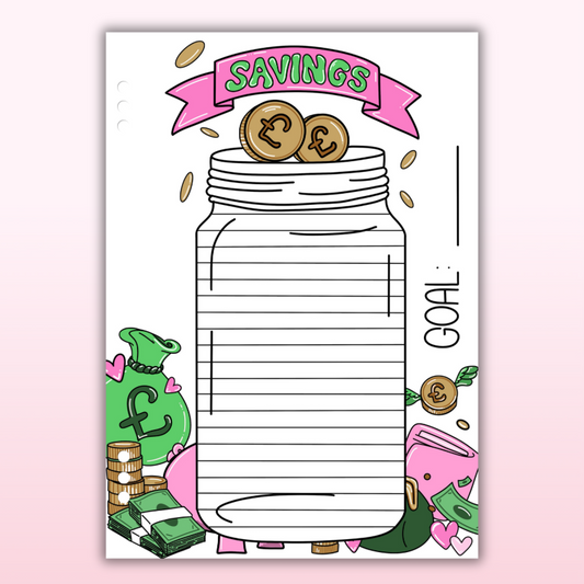 Savings Jar - Single Page