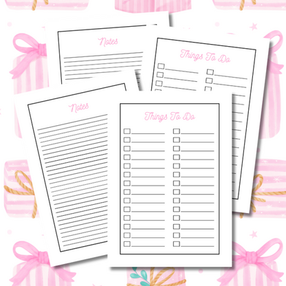 Pink Presents Christmas Planner