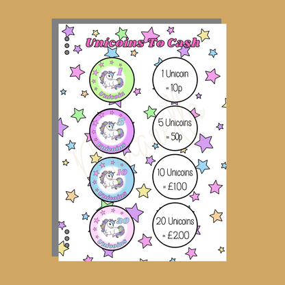 Personalised Unicorn Reward Book Set