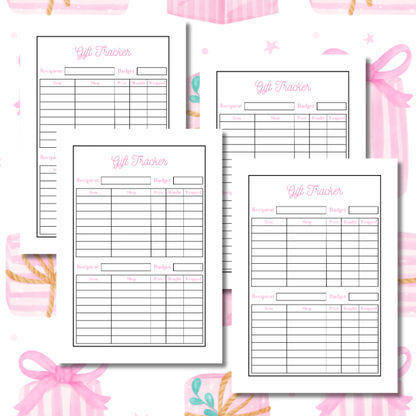 Pink Presents Christmas Planner