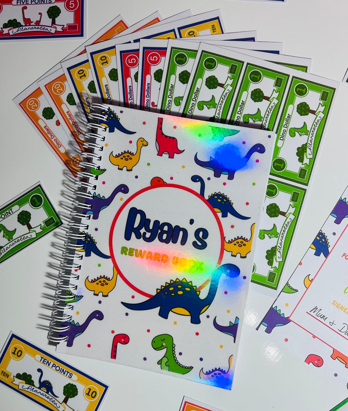 Personalised Dinosaur Reward Book Set