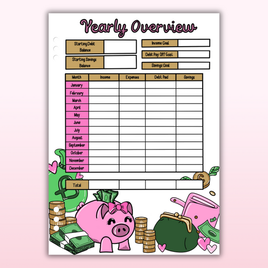Yearly Overview - Single Page