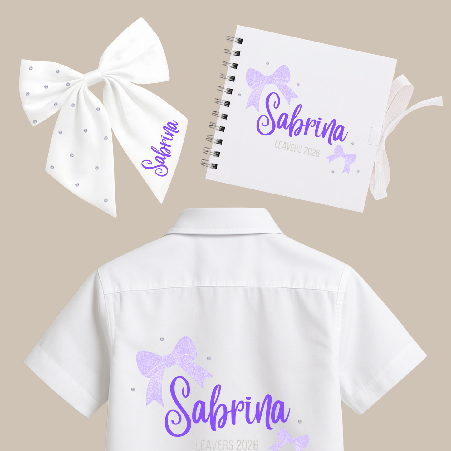 Personalised School Leavers Memory Scrap Book