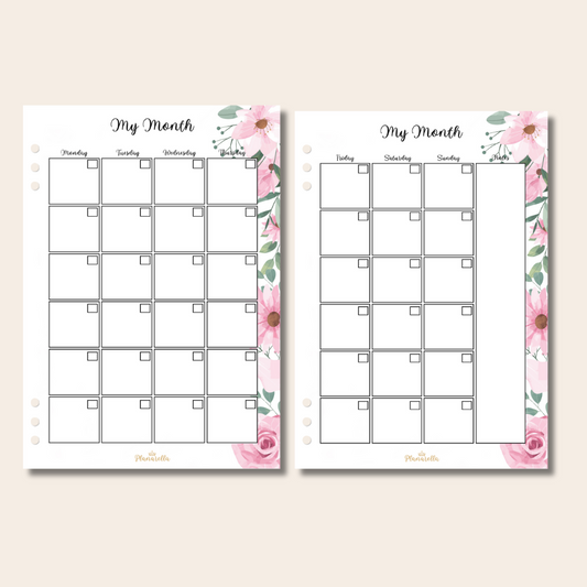 My Month - Garden Roses - Set of 24 Page Inserts