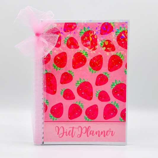 Strawberry Sparkles Diet Planner - Spiral Bound