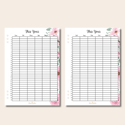 This Year - Garden Roses - Set of 2 Page Inserts