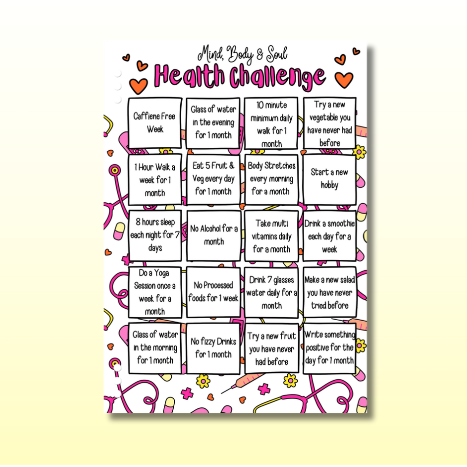 Health Challenge  - Triple Page Set