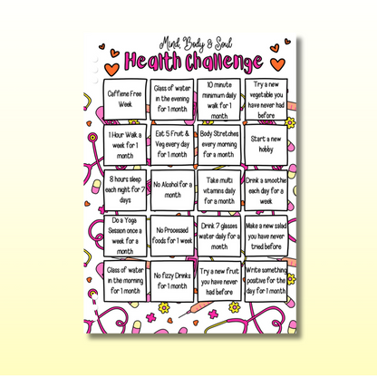 Health Challenge  - Triple Page Set
