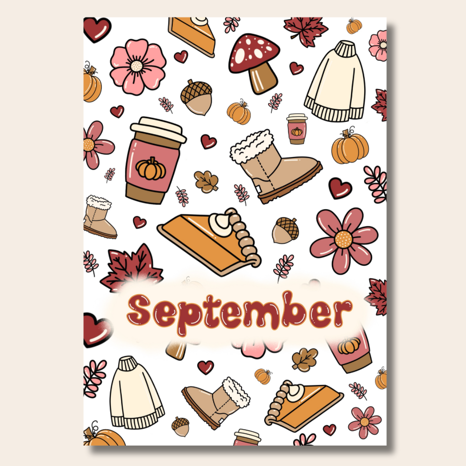September Journal Page Set
