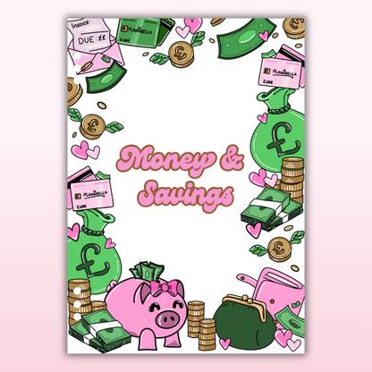 Money & Savings Set - 1 Year Bundle - 97 Page Inserts & 13 Dividers