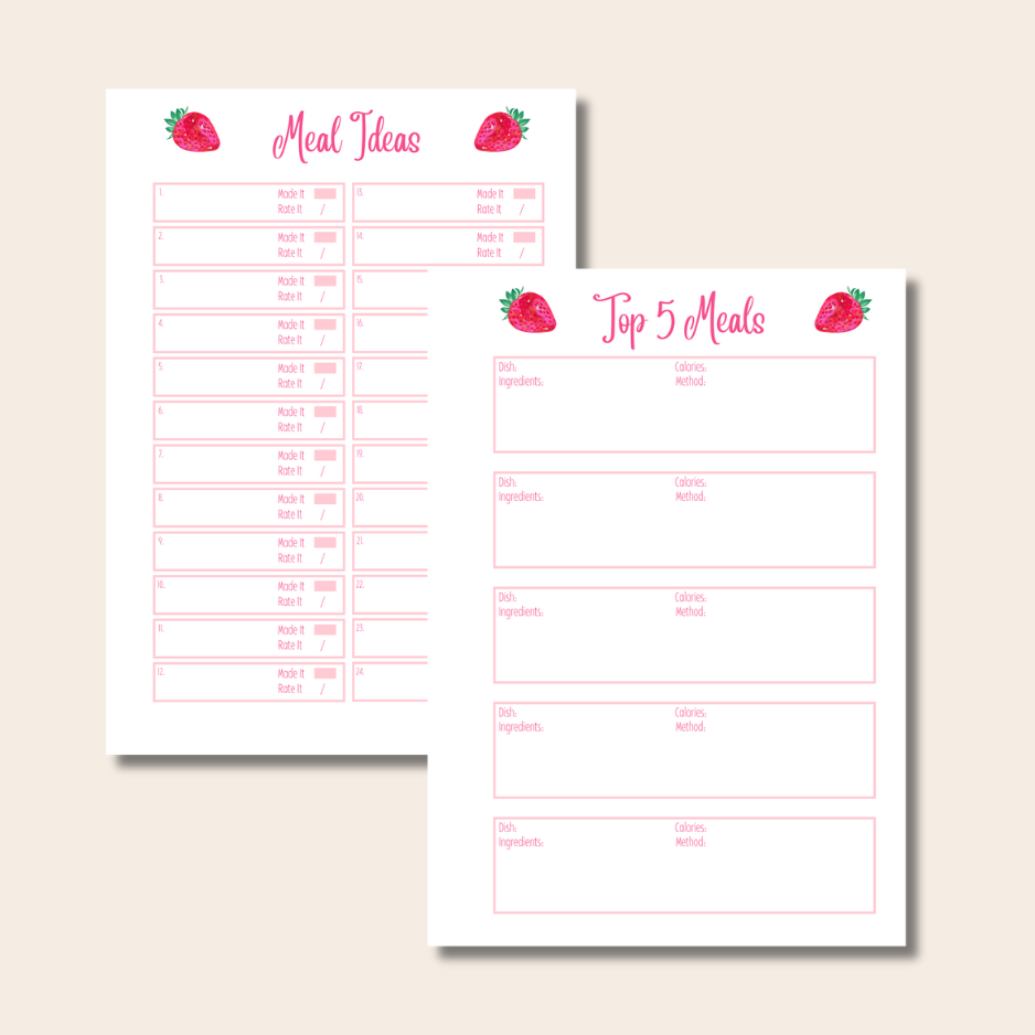 Strawberry Sparkles Diet Starter Kit - Gold - Optional Personalisation