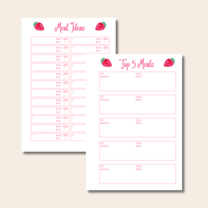 Strawberry Sparkles Diet Starter Kit - Gold - Optional Personalisation