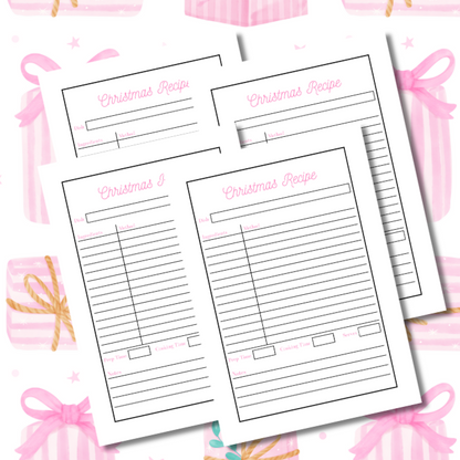 Pink Presents Christmas Planner