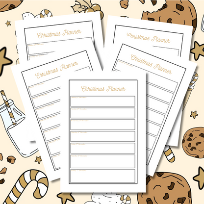 Cookies Christmas Planner