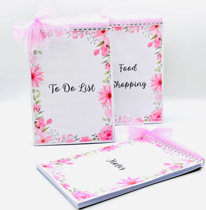 Food Shopping Notepad - Garden Roses