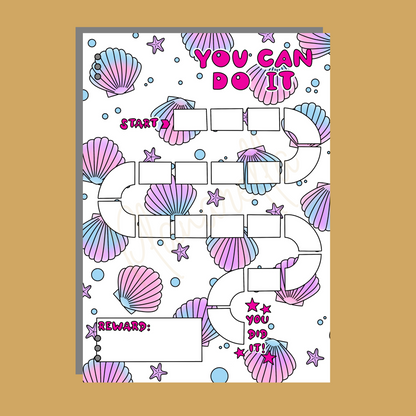 Personalised Mermaid Kids Reward Book Set