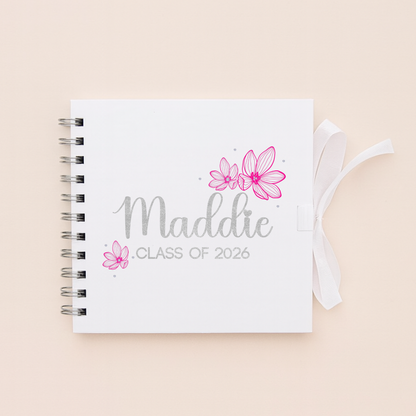 Personalised School Leavers Memory Scrap Book - Pretty Lilly