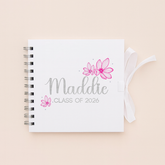 Personalised School Leavers Memory Scrap Book - Pretty Lilly