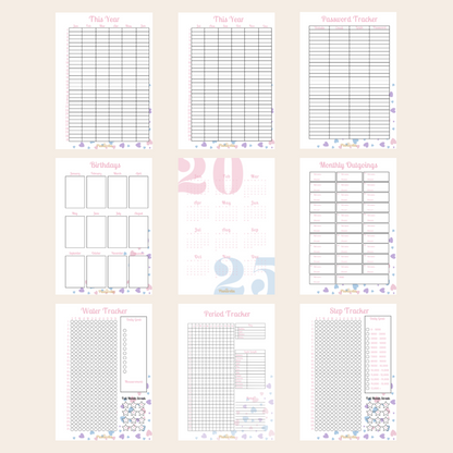 Essentials Pack - Pastel Passion - Set of 9 Page Inserts