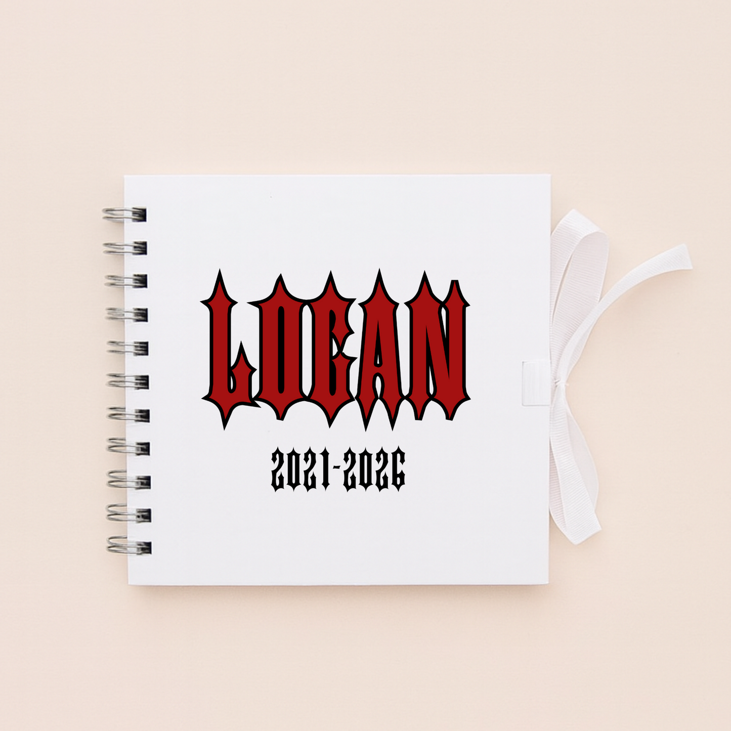 Personalised School Leavers Memory Scrap Book - Trap Fashion Spike