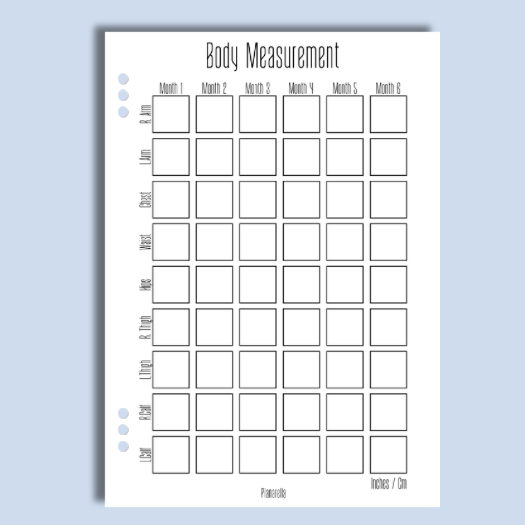 Body Measurements - Single Page