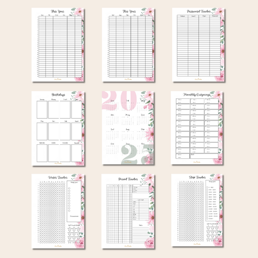 Essentials Pack - Garden Roses - Set of 9 Page Inserts