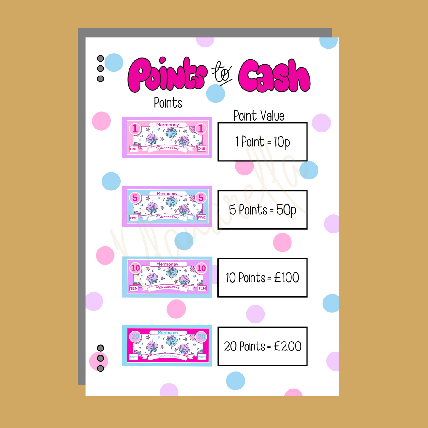 Personalised Mermaid Kids Reward Book Set