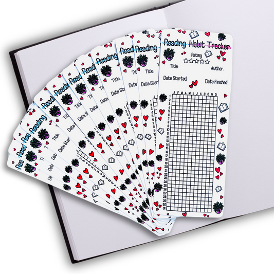 Book Tracker Bookmark - Set of 12