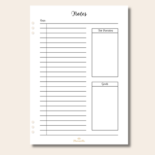 Notes - Page Inserts