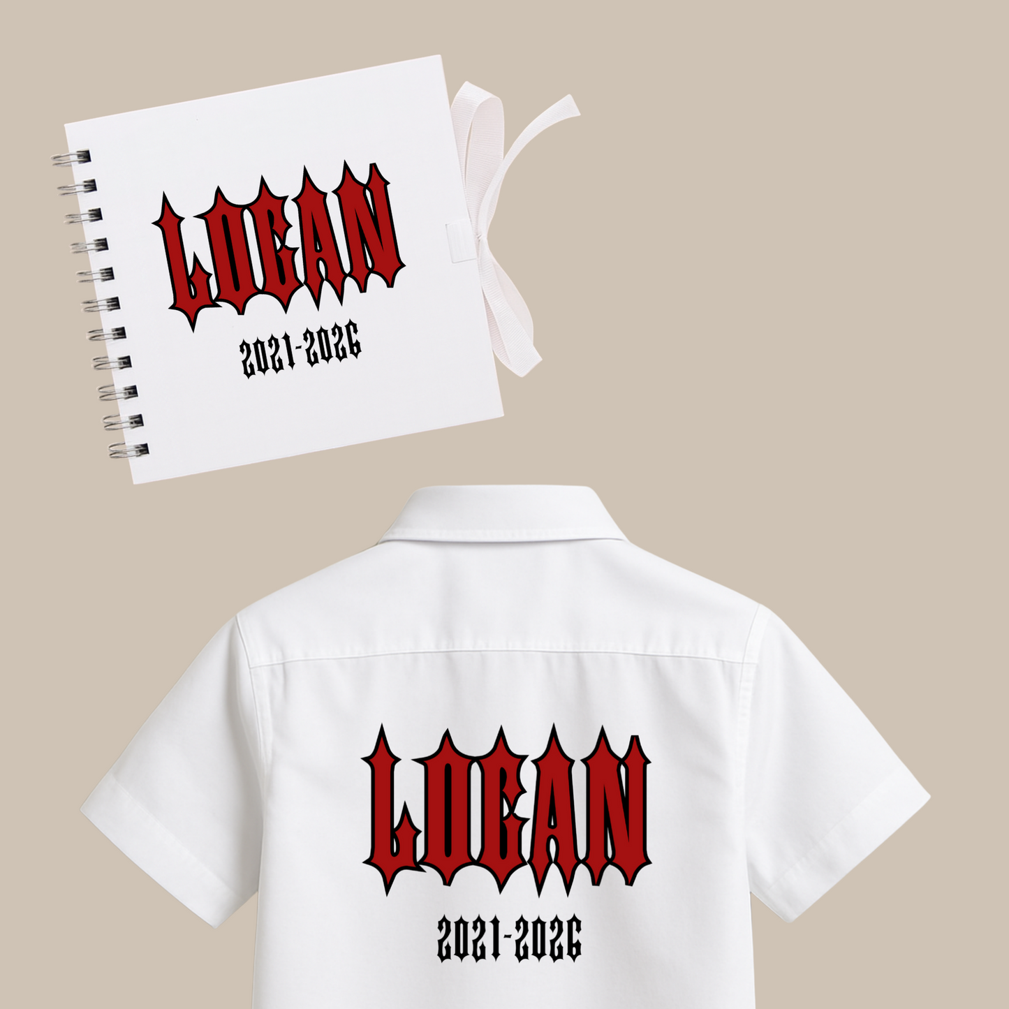 Personalised School Leavers Memory Scrap Book - Trap Fashion Spike