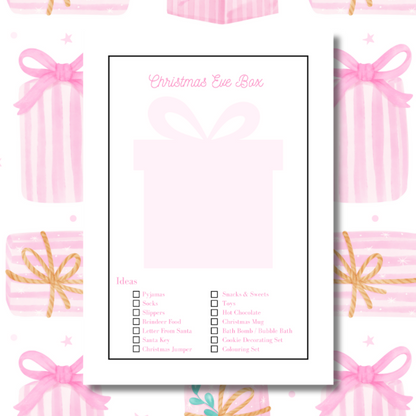 Pink Presents Christmas Planner
