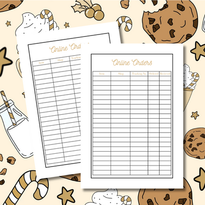 Cookies Christmas Planner