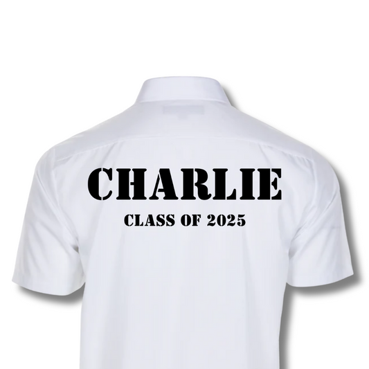 Personalised Boys Cargo School Leavers Shirt
