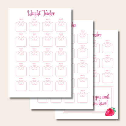Strawberry Sparkles Diet Starter Kit - Gold - Optional Personalisation