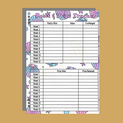 Personalised Mermaid Kids Reward Book Set