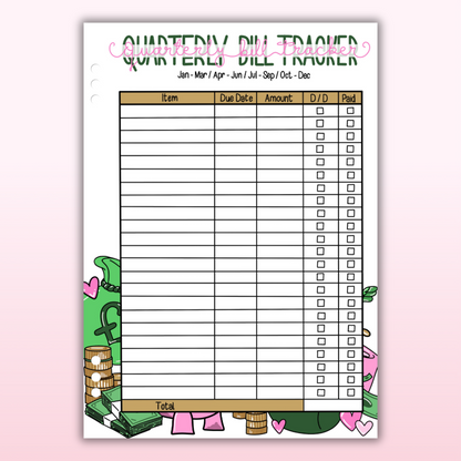 Money & Savings Set - 1 Year Bundle - 97 Page Inserts & 13 Dividers
