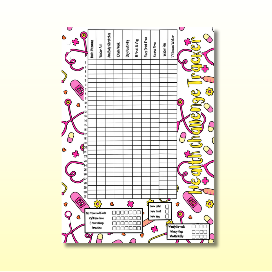 Health Challenge  - Triple Page Set