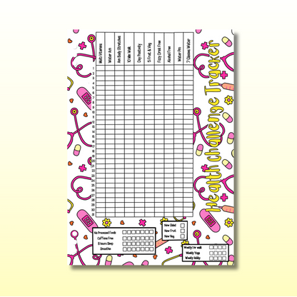 Health Challenge  - Triple Page Set