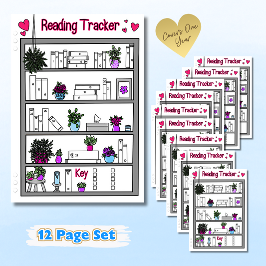 Reading Tracker - 12 Page Refill Set