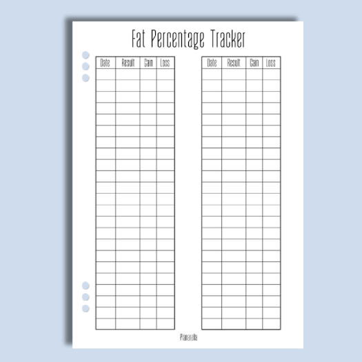 Fat Percentage Tracker - Single Page