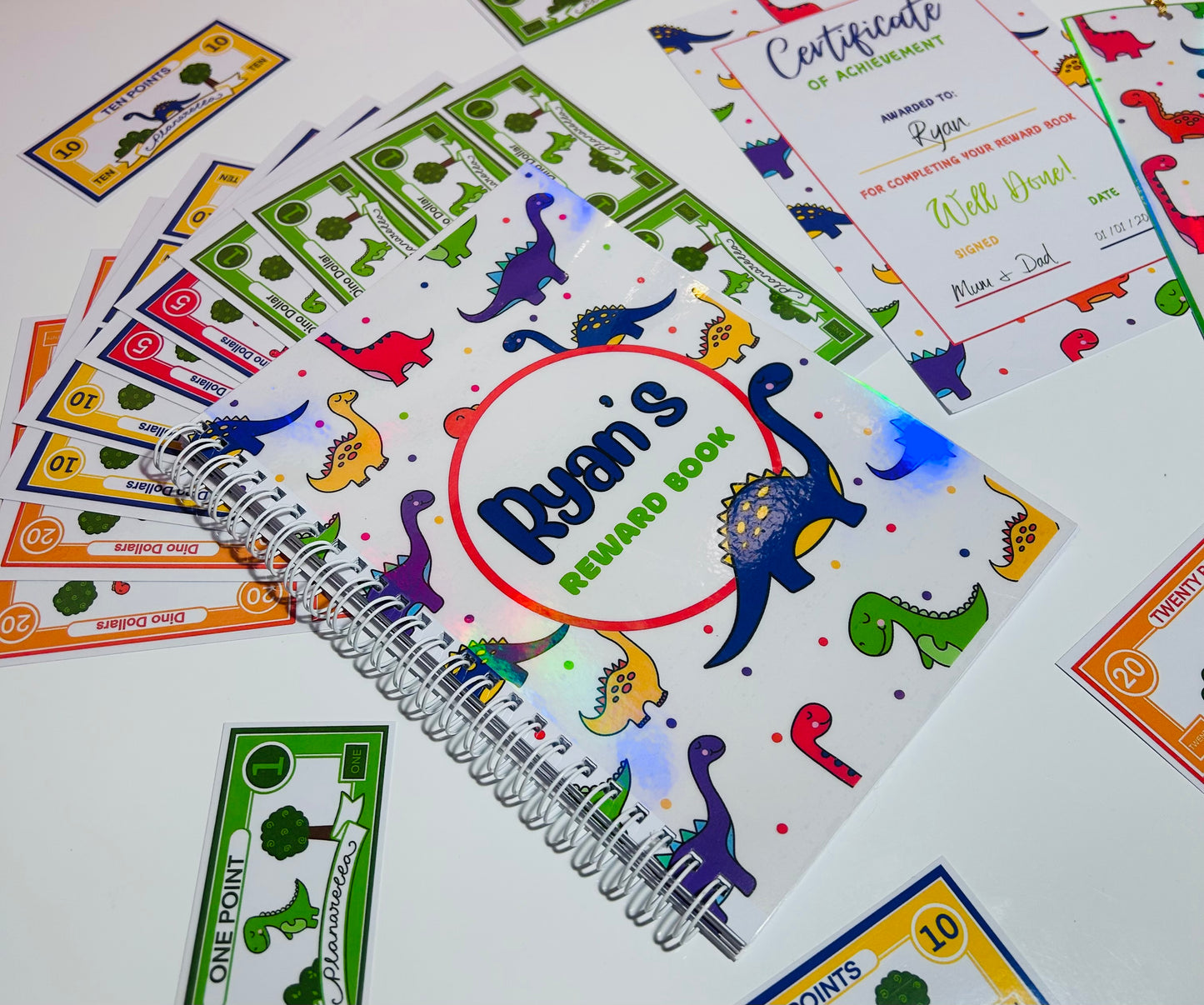 Personalised Dinosaur Reward Book Set