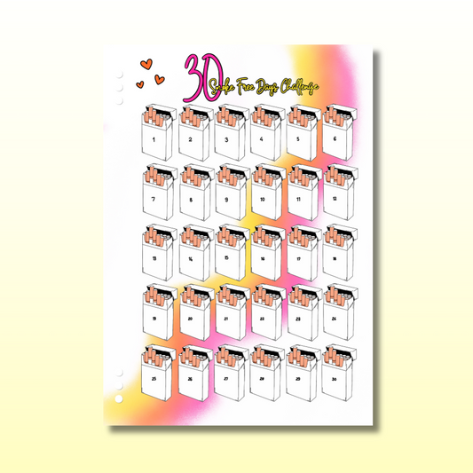 30 Smoke Free Days - Single Page