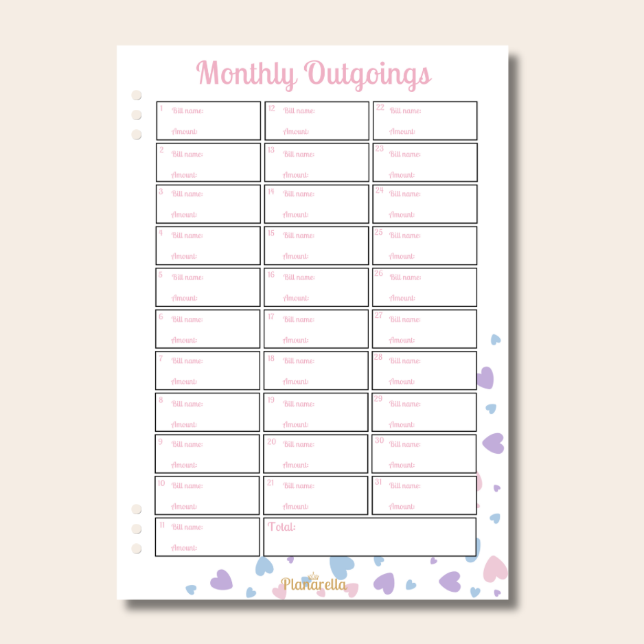 Essentials Pack - Pastel Passion - Set of 9 Page Inserts