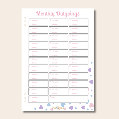 Essentials Pack - Pastel Passion - Set of 9 Page Inserts