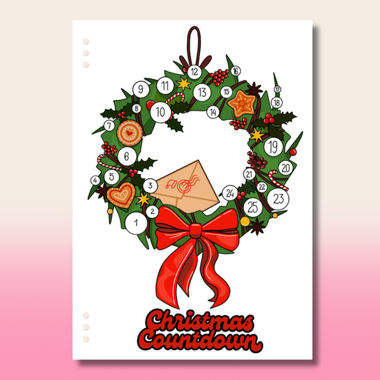 Christmas Wreath Countdown - Single Page