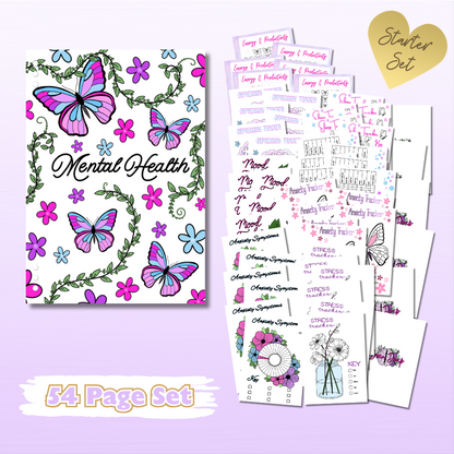 Mental Health Set - 6 Month Bundle - 54 Page Inserts & Divider