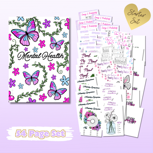 Mental Health Set - 6 Month Bundle - 54 Page Inserts & Divider