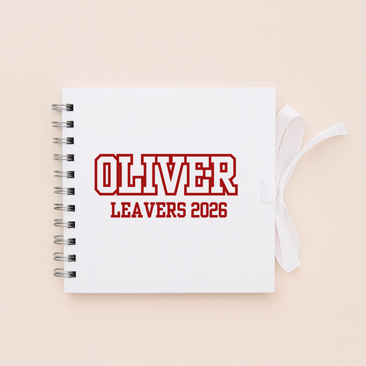 Personalised School Leavers Memory Scrap Book - Star Striker